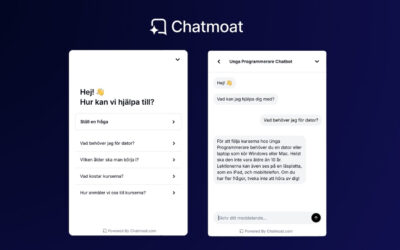 Testa vår nya AI Chatbot på hemsidan